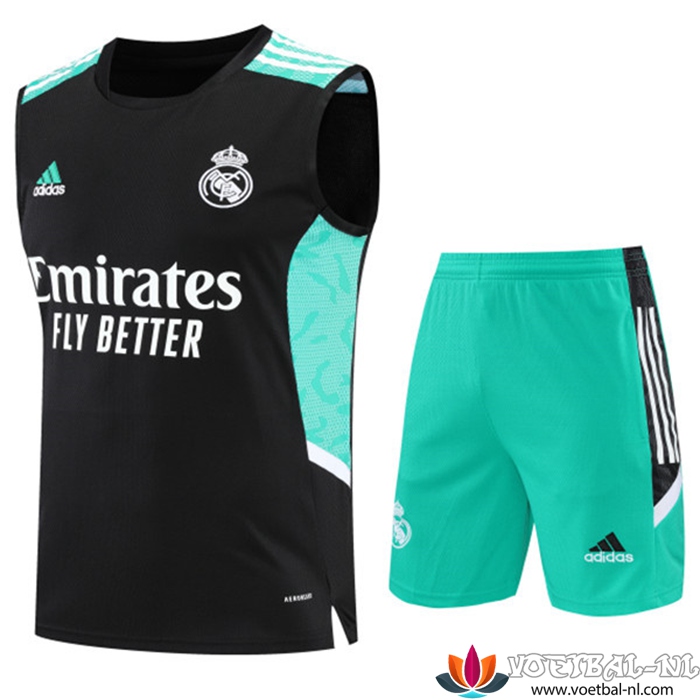 Real Madrid Tanktoppakken + Shorts Zwart 2022/2023