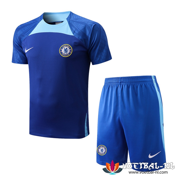 FC Chelsea Trainingsshirt + Shorts Blauw 2022/2023
