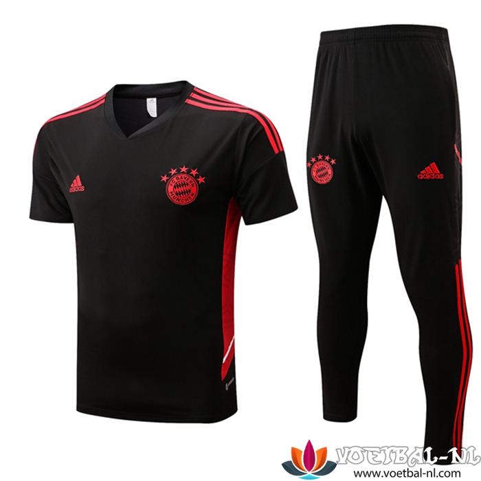 Bayern Munchen Trainingsshirt + Broek Zwart 2022/2023