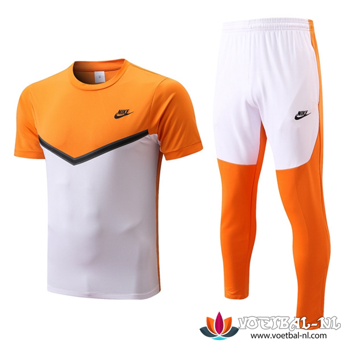 Nike Trainingsshirt + Broek Geel/Wit 2022/2023