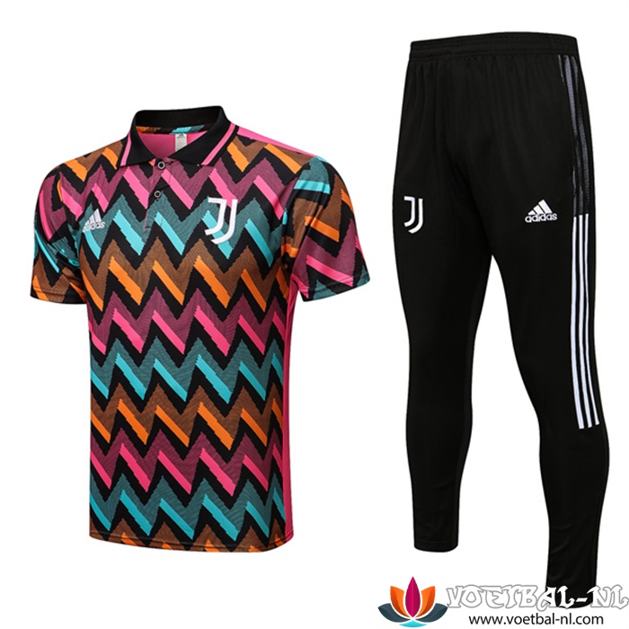 Juventus Polo Shirt Blauw/Geel/Rood 2022/2023
