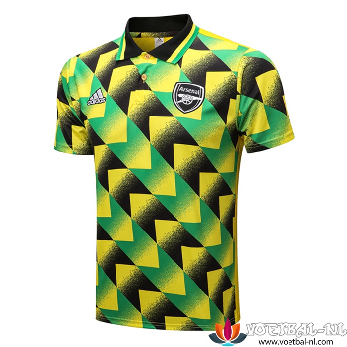 Arsenal Polo Shirt Groente/Zwart 2022/2023