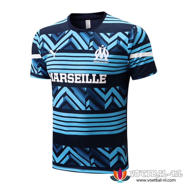 Marseille OM Trainingsshirt Blauw/Zwart 2022/2023