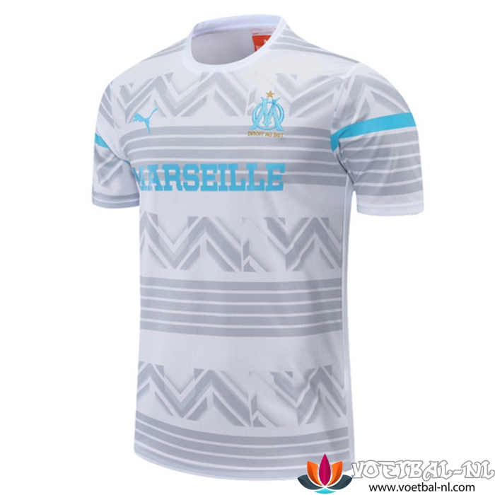Marseille OM Trainingsshirt Wit/Grijs 2022/2023