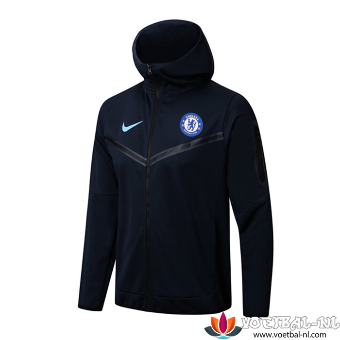 FC Chelsea Trainingsjacke Met Capuchon marineblauw 2022/2023