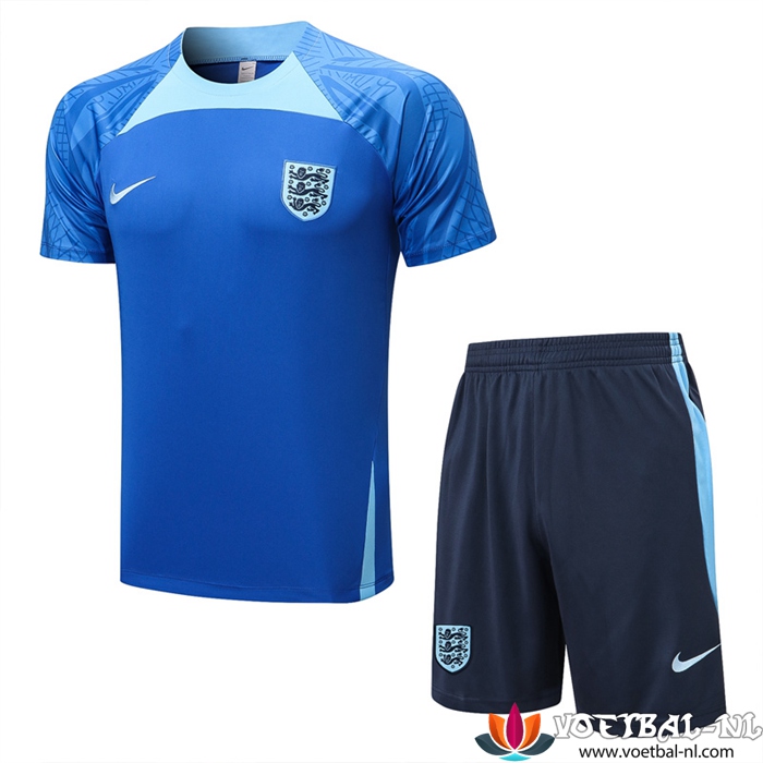 Engeland Trainingsshirt + Shorts Blauw 2022/2023