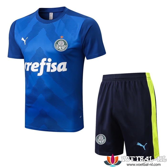 Palmeiras Trainingsshirt + Shorts Blauw 2022/2023