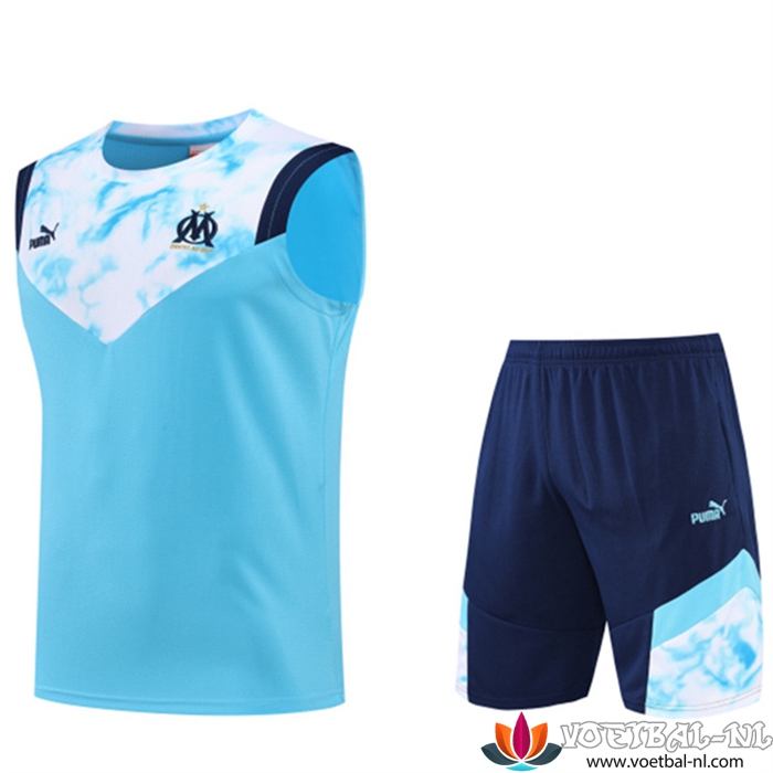 Marseille OM Tanktoppakken + Shorts Blauw 2022/2023