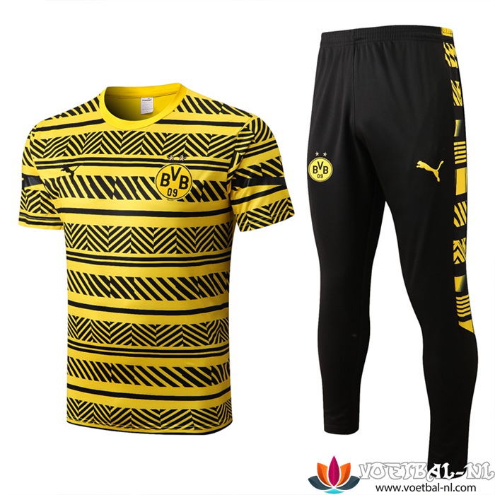 Dortmund Trainingsshirt + Broek Geel 2022/2023