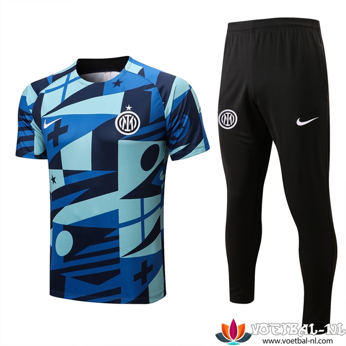 Inter Milan Trainingsshirt + Broek Blauw/Groente 2022/2023