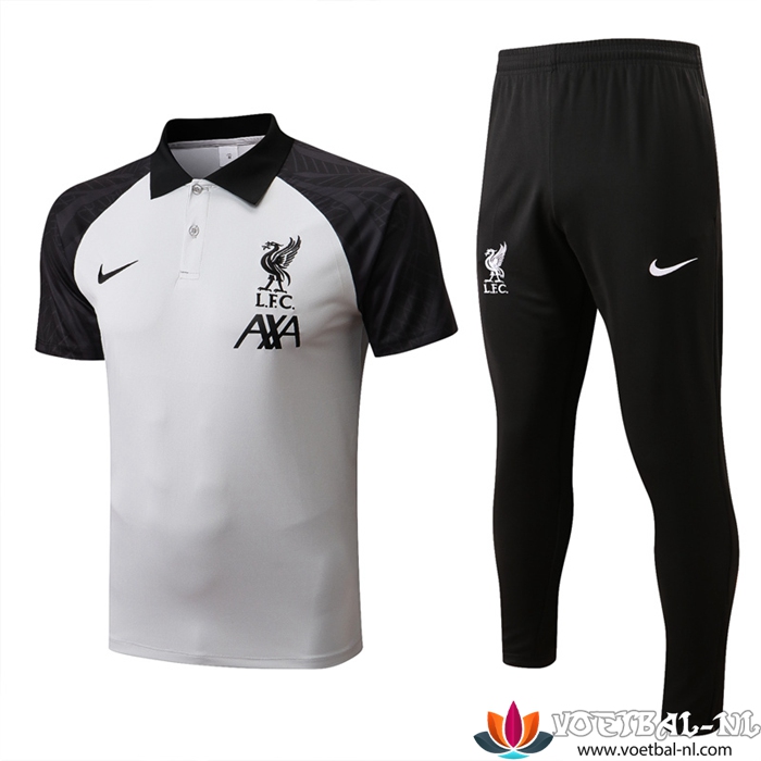 FC Liverpool Polo Shirt Zwart/Grijs 2022/2023