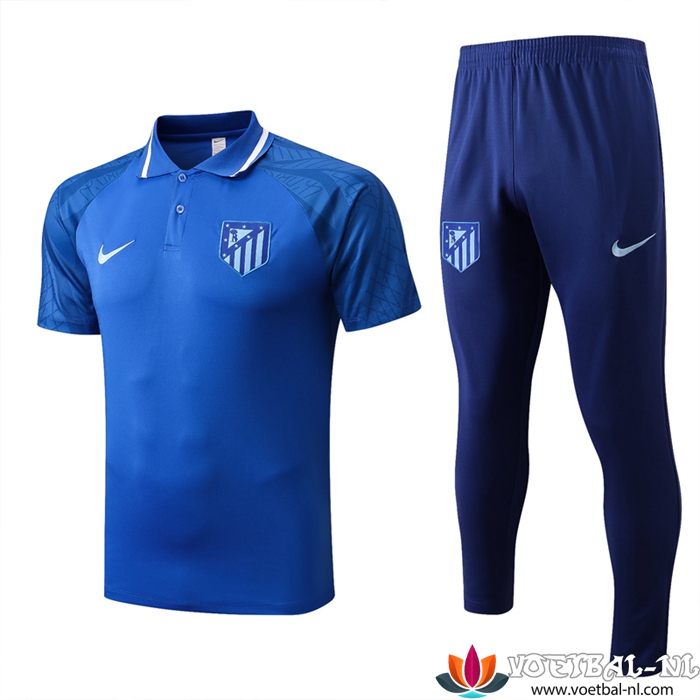 Atletico Madrid Polo Shirt Blauw 2022/2023