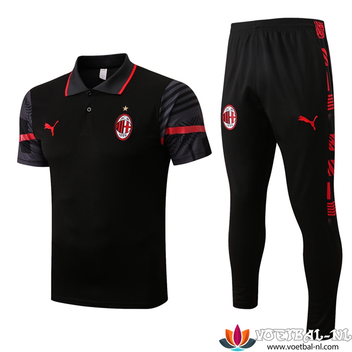 AC Milan Polo Shirt Zwart 2022/2023