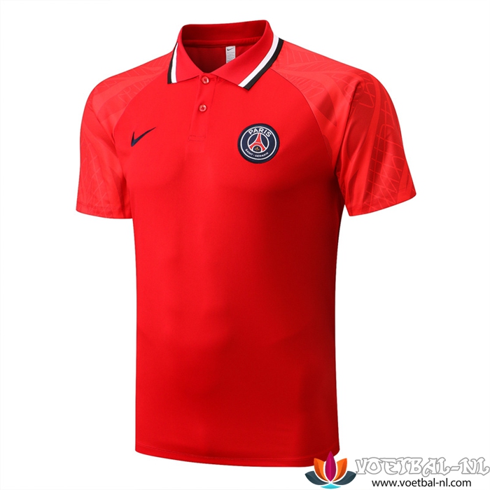 PSG Polo Shirt Rood 2022/2023