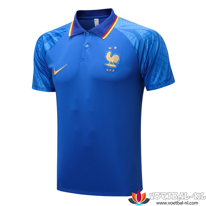 Frankrijk Polo Shirt Blauw 2022/2023
