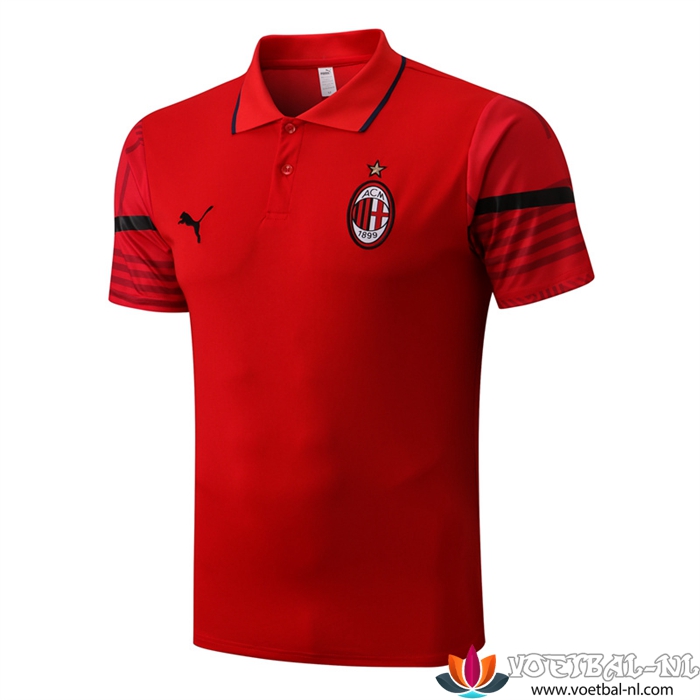 AC Milan Polo Shirt Rood 2022/2023