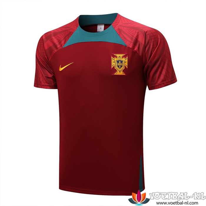 Portugal Trainingsshirt Rood 2022/2023