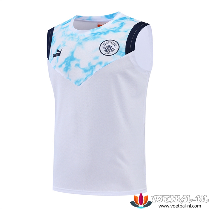 Manchester City Tanktop Wit 2022/2023