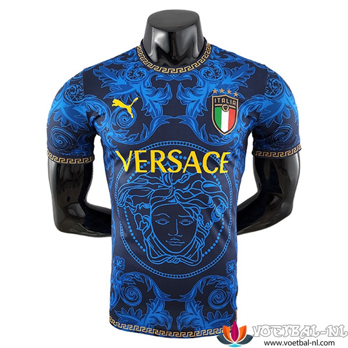 Italië Voetbalshirts Versace Blauw 2022/2023