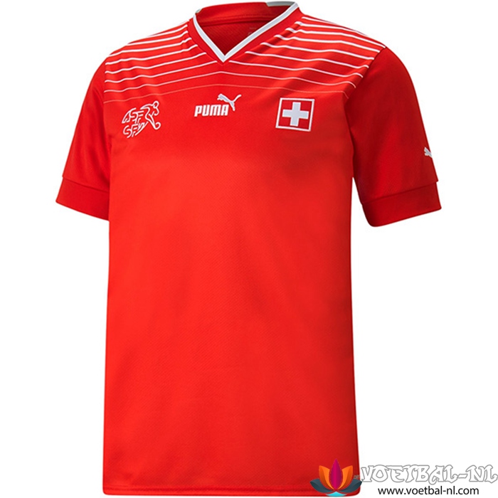 Nieuw Voetbalshirts Zwitserland Thuisshirt WK 2022