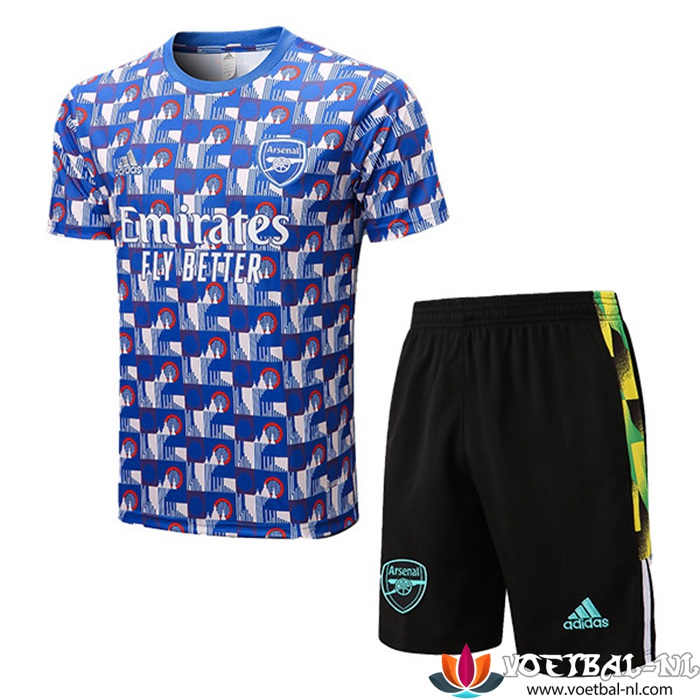 Arsenal Trainingsshirt + Shorts Blauw/Wit 2022/2023