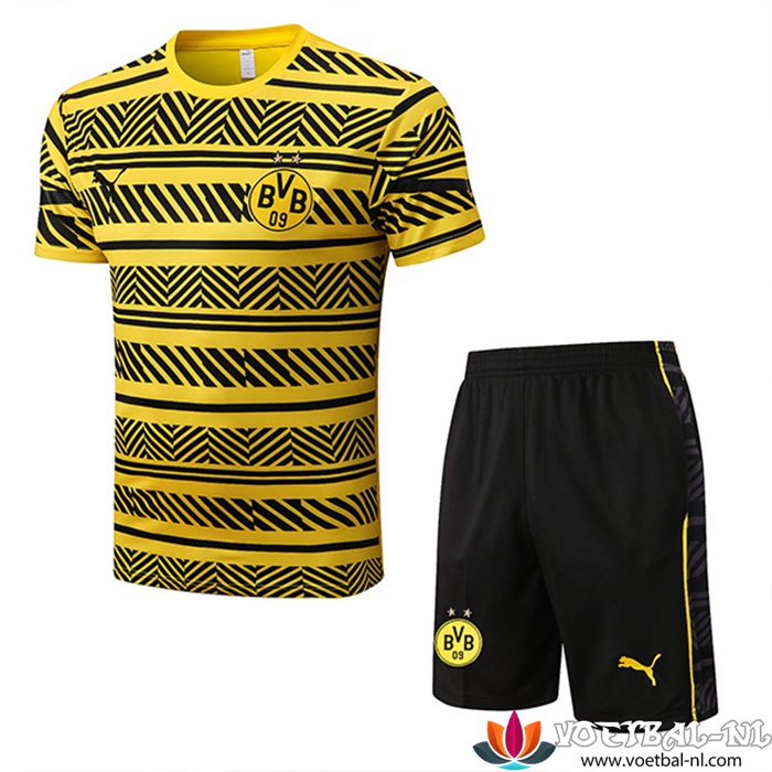 Dortmund Trainingsshirt + Shorts Geel/Zwart 2022/2023