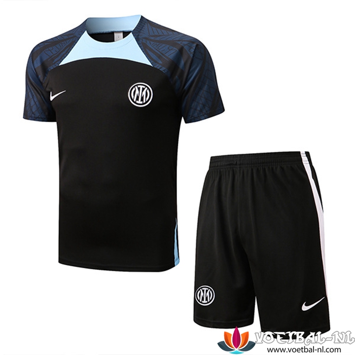 Inter Milan Trainingsshirt + Shorts Zwart 2022/2023