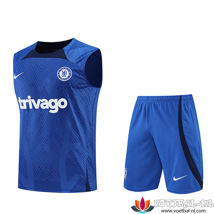 FC Chelsea Tanktop + Shorts Blauw/Zwart 2022/2023