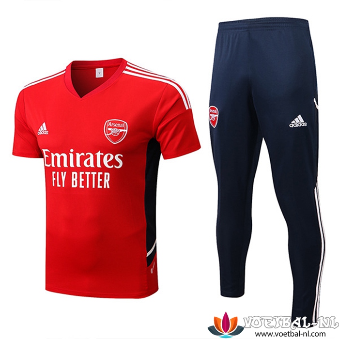 Arsenal Trainingsshirt + Broek Rood 2022/2023