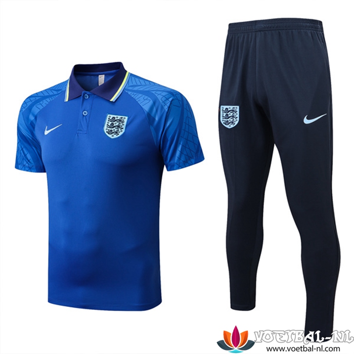 Engeland Polo Shirt Blauw 2022/2023