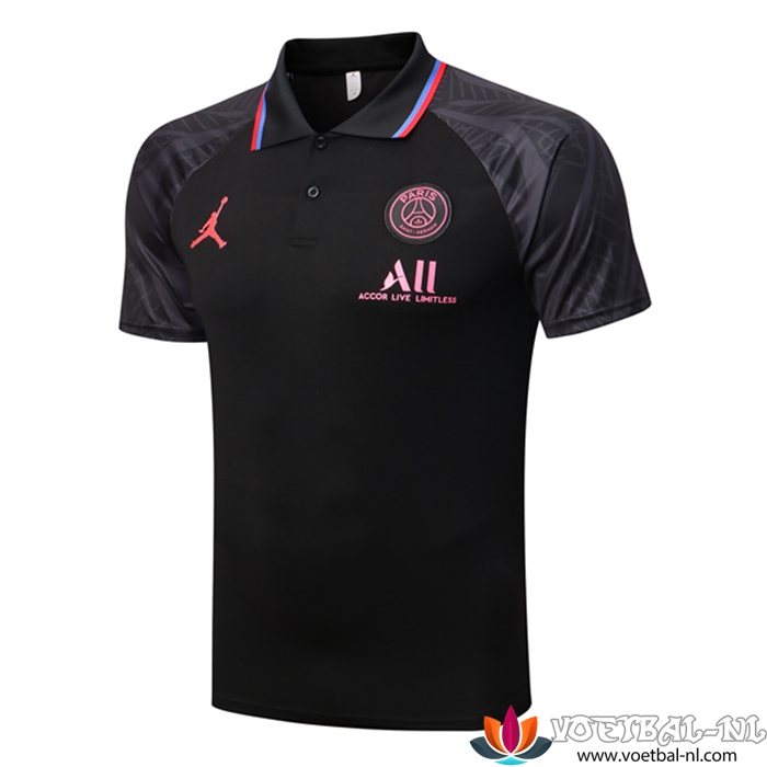 Jordan PSG Polo Shirt Zwart/Grijs 2022/2023