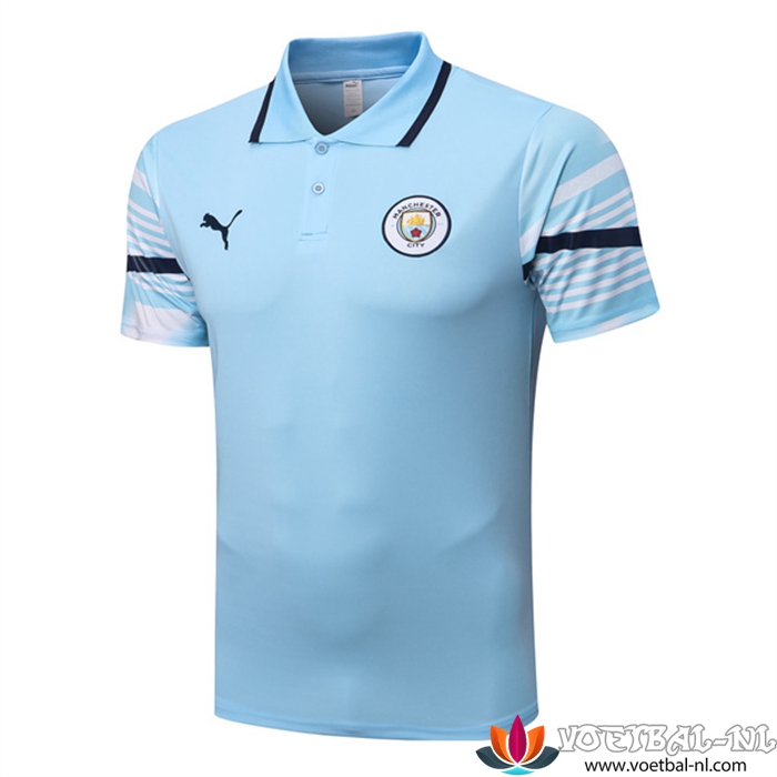 Manchester City Polo Shirt Lichtblauw 2022/2023