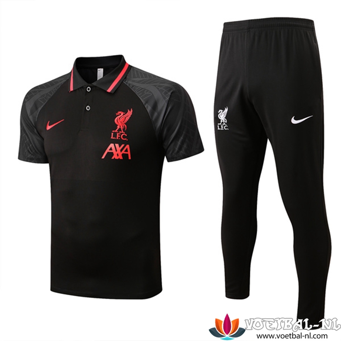 FC Liverpool Polo Shirt Zwart/Grijs 2022/2023