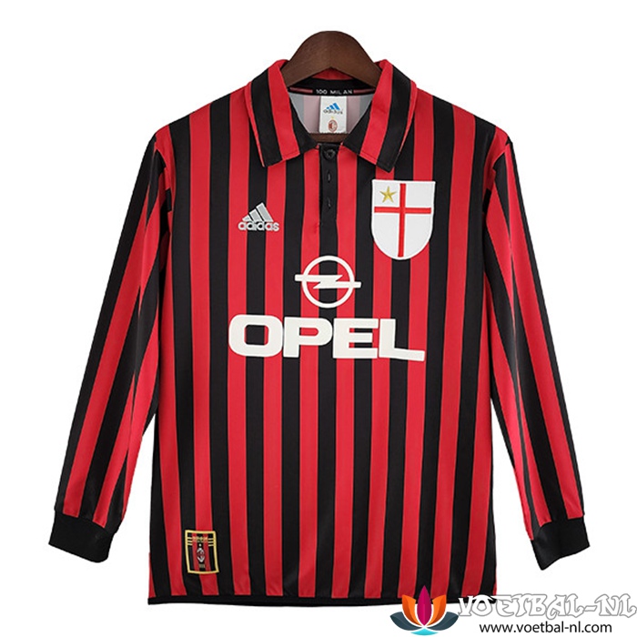 AC Milan Retro Thuisshirt Lange Mouwen 1999/2000