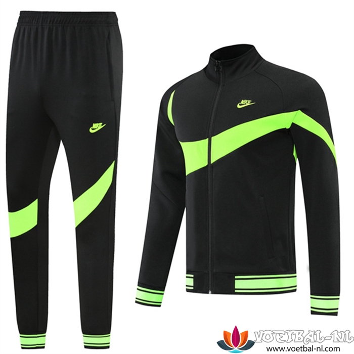 Nike Trainingspak (Jack) Zwart/Groente 2022/2023
