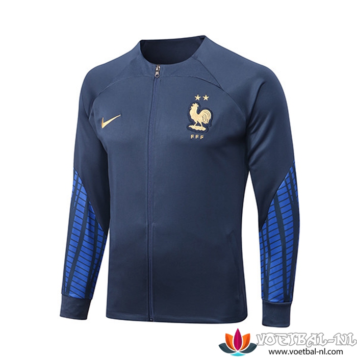 Frankrijk Trainingsjack marineblauw 2022/2023