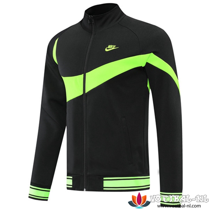 Nike Trainingsjack Zwart/Groente 2022/2023