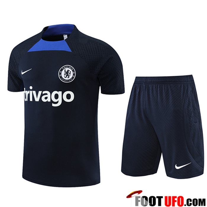 FC Chelsea Tanktoppakken + Shorts marineblauw 2022/2023