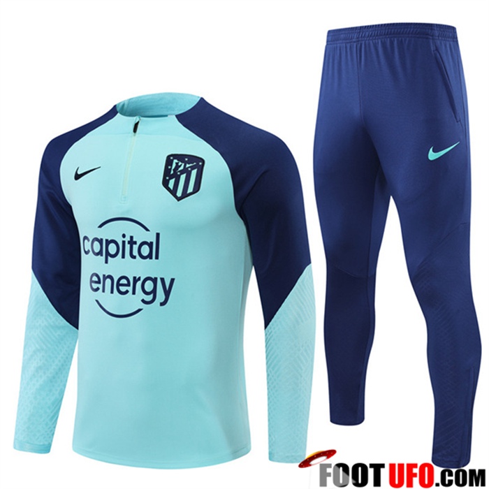 Goedkope Atletico Madrid Trainingspak Lichtblauw 2022/2023 Nl