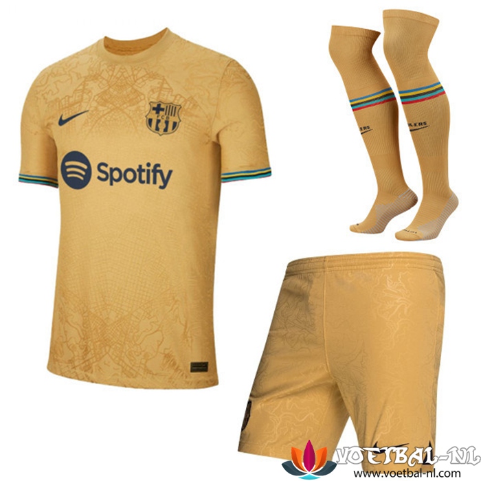 FC Barcelona Uitshirt (Shorts + sokken) set 2022/2023