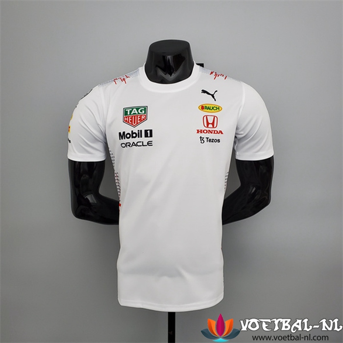 T-Shirt F1 RedBull Racing Team Wit 2022