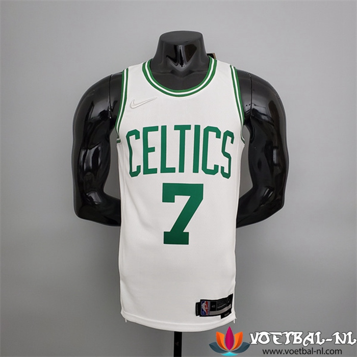 Boston Celtics (Brown #7) NBA shirts Wit 75th Anniversary