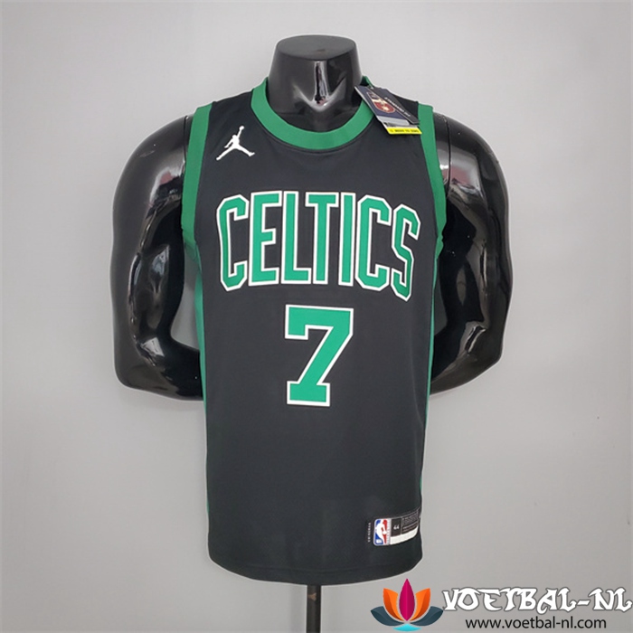 Boston Celtics (Brown #7) NBA shirts Zwart Jordan Theme