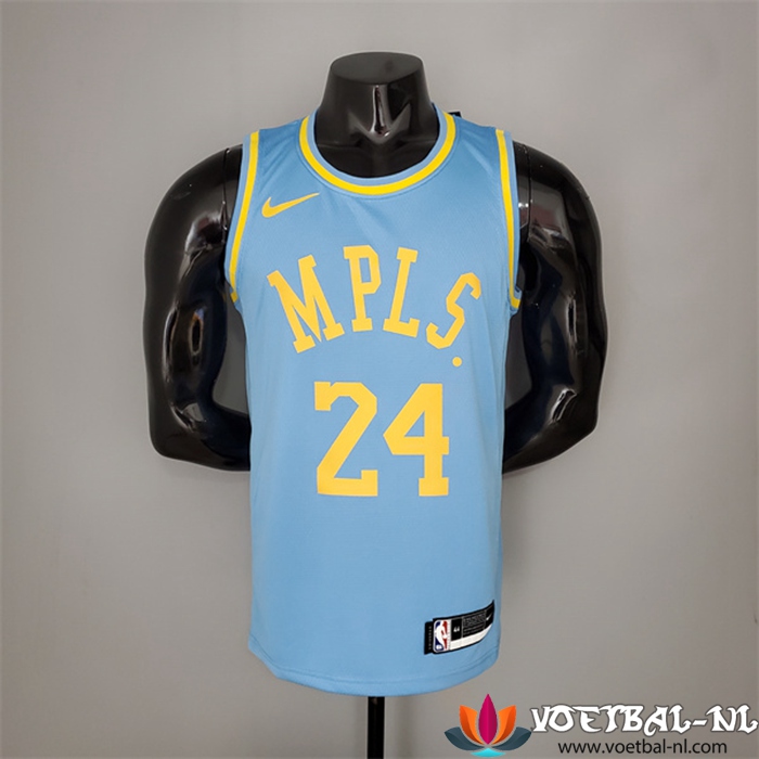 Los Angeles Lakers (Bryant #24) NBA shirts 2021 Blauw Minneapolis Edition