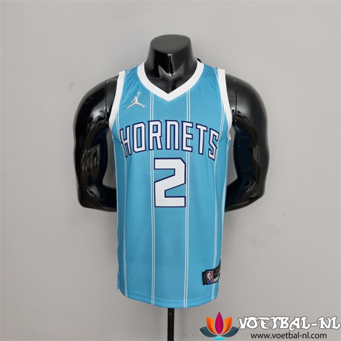 Charlotte Hornets (Ball #2) NBA shirts Blauw 75th Anniversary