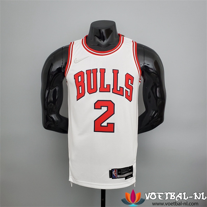 Chicago Bulls (Ball #2) NBA shirts Wit 75th Anniversary