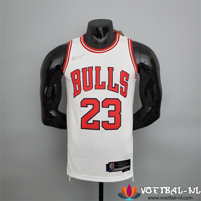 Chicago Bulls (Jordan #23) NBA shirts Wit 75th Anniversary