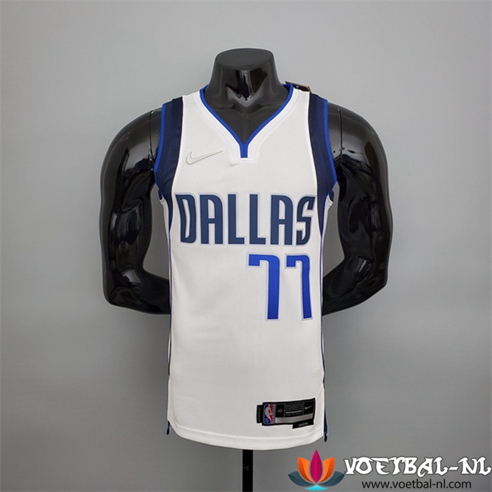 Dallas Mavericks (Doncic #77) NBA shirts Wit 75th Anniversary