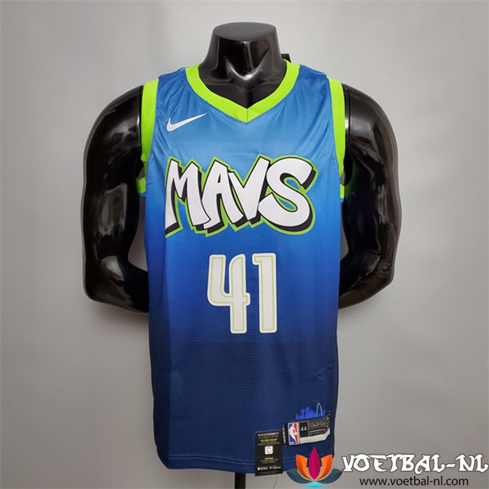 Dallas Mavericks (Nowitzki #41) NBA shirts Blauw idool