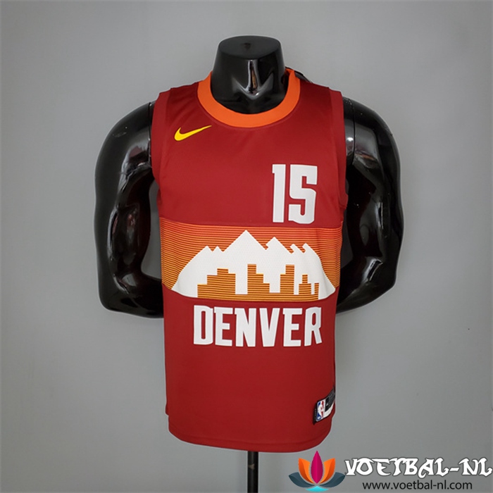 Denver Nuggets (Jokic #15) NBA shirts 2021 Rood City Edition